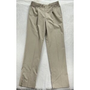 Austin Reed Pleated Chino Pants Beige Men's 38 LONG (UNHEMMED) New‎ With Tags